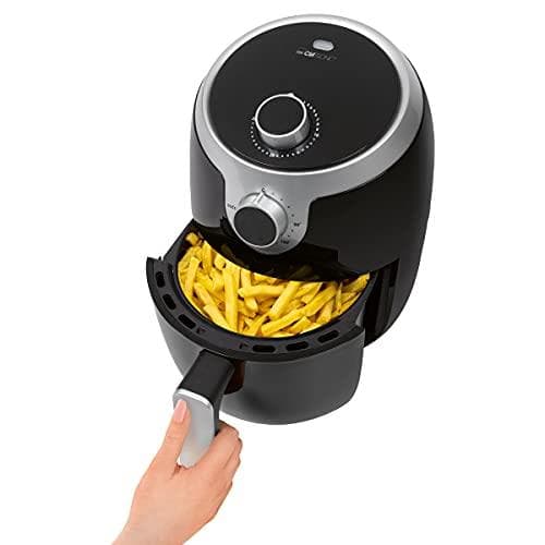 Clatronic FR 3769 H varmluftfriture, olie- og fedtfri frituregryde takket være varmluft, 1,8 liters kapacitet, til fritter, kyllingevinger og meget me