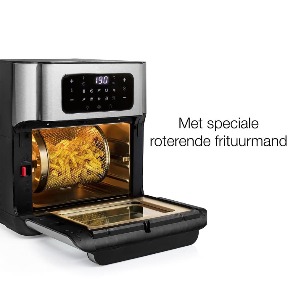 Princess 182065 Aerofryer Ugn - Varmluftsfritös/Ugn - Innehåll 10 liter - Rostfritt stål