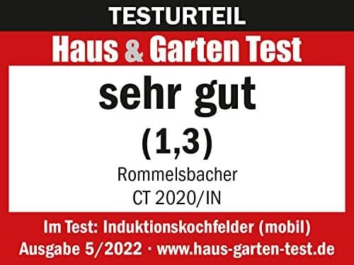 Rommelsbacher CT2020/IN liesi musta - hopea pöytäkeramiikka 1 vyöhyke(t) (CT2020/IN)
