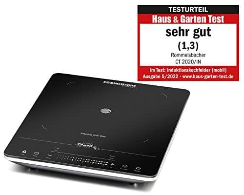 Rommelsbacher CT2020/IN liesi musta - hopea pöytäkeramiikka 1 vyöhyke(t) (CT2020/IN)