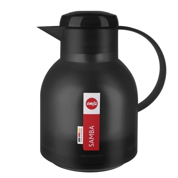 Emsa Samba - Isoleret Dunk Quick Press - 1 L - Sort Gennemsigtig