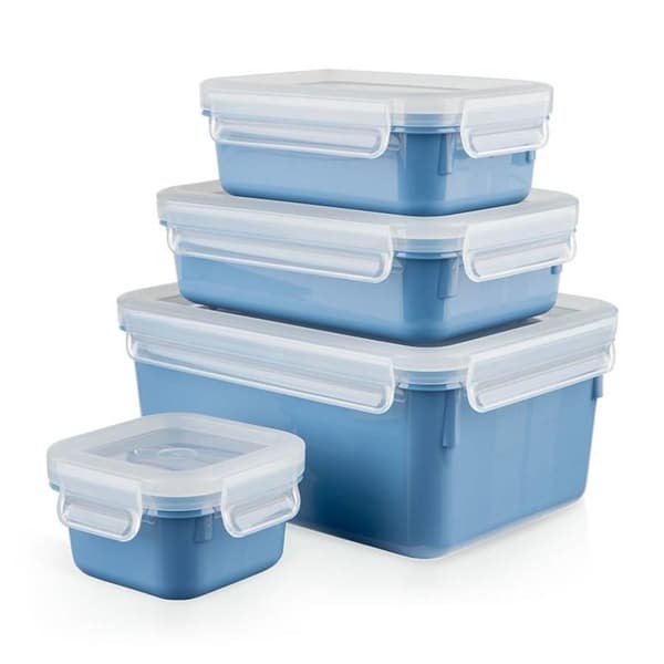 EMSA Clip & Close - Set - Rektangulär - Blå - Polypropen (PP) - Termoplastisk elastomer (TPE) - Tyskland - 200 ml (N1030800)