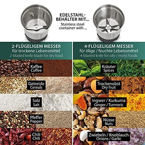 Cloer kaffe/krydderi kværn 2 knive 7419 eds (7419)