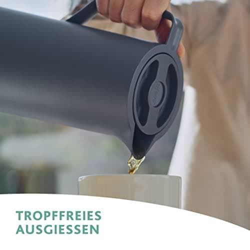 emsa vakuumkande MOTIVA, 1,0 liter, antracit i nordisk design, ergonomisk skruelåg, - 1 stk (3110600634)