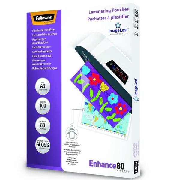 Fellowes Lamineringsfilm ImageLast A3, 80 mikron, 100 stk