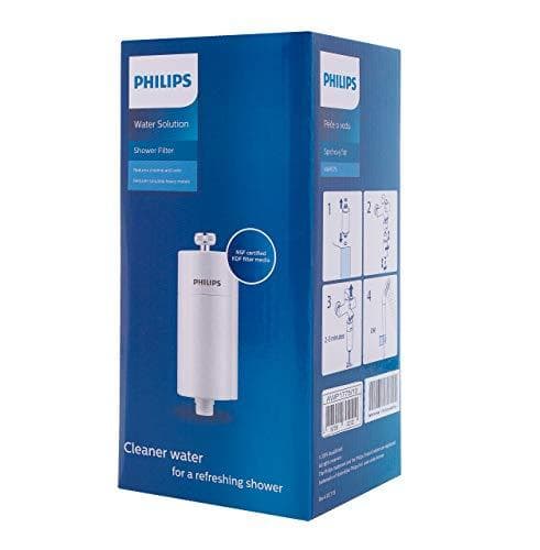 Philips AWP1775 inline brusefilter, KDF filtersystem mod resterende klor, bakterier, urenheder og kalk, vandfilter til bad og bruser