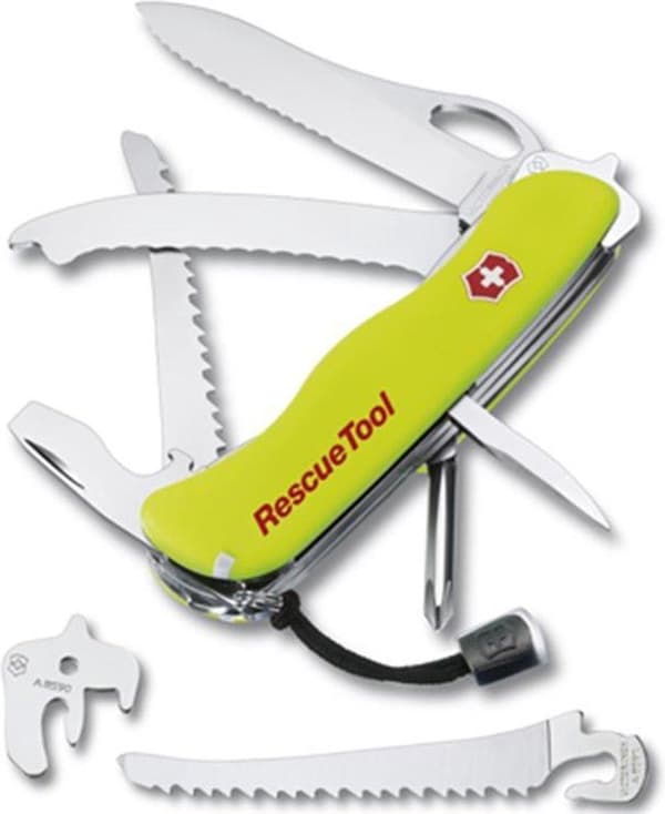 Victorinox RescueTool 15 funktioner fickkniv rostfritt stål gul