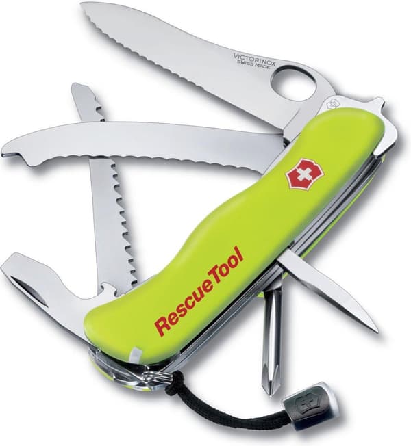 Victorinox RescueTool 15 funktioner fickkniv rostfritt stål gul