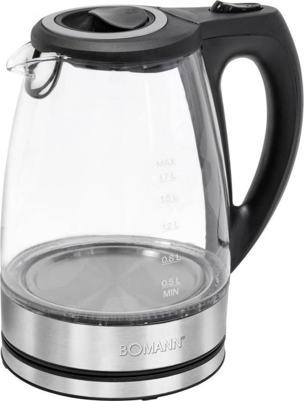 Bomann WKS 6032 - Vattenkokare - 1,7L - Glas