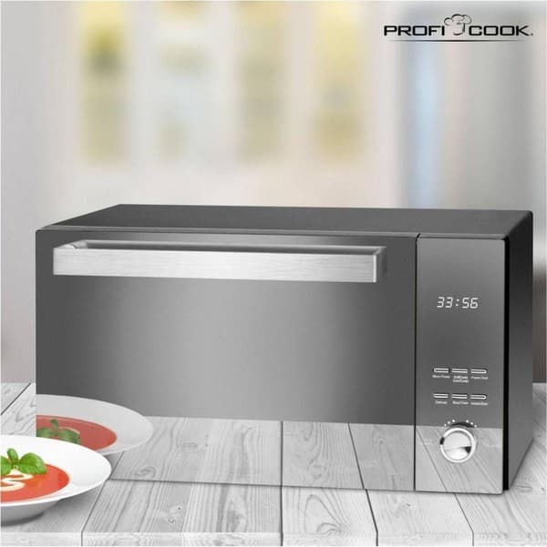ProfiCook MWG 1204 -Fristående mikroovn med grill - sort