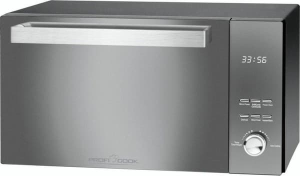 ProfiCook MWG 1204 - Vapaasti seisova mikroaaltouuni grillillä - musta