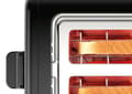 Miniatyrbillede 4 af 9: Bosch kompakt brødrister DesignLine TAT3P423DE, integreret bollebeslag i rustfrit stål, med automatisk sluk, med afrimningsfunktion, perfekt til 2 ski