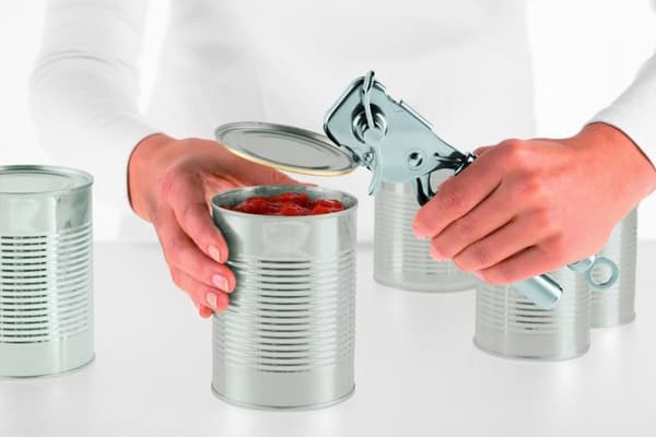 Rösle konservöppnare - Rostfritt stål - Hängbar - Silver