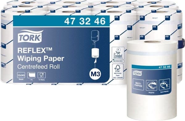 Tork Reflex® Wiping Mini Centerfeed Rensepapir 1-lags M3
