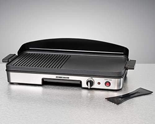 Rommelsbacher BBQ 2003 -pöytägrilli turboalueella, 3-kerroksinen tarttumaton pinnoite, keittopinta 50 x 25 cm, 1900 wattia