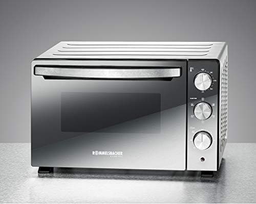 Rommelsbacher miniugn, funktioner avfrostningsfunktion, över-/undervärme, över-/undervärme med varmluft, övervärme separat justerbar, övervärme med va