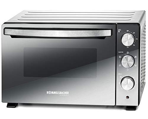 Rommelsbacher miniugn, funktioner avfrostningsfunktion, över-/undervärme, över-/undervärme med varmluft, övervärme separat justerbar, övervärme med va