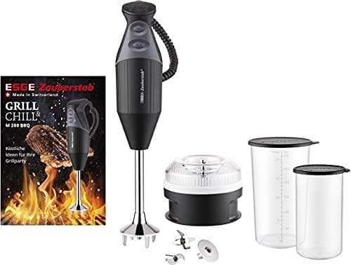 ESGE 98215 trollstav M 200 BBQ stavmixer 200W med hacktillbehör svart