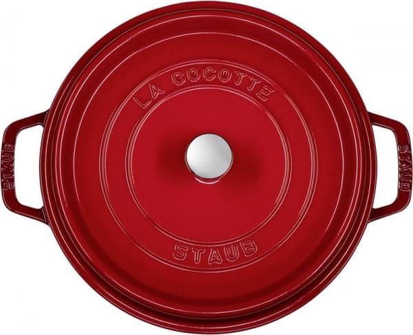 Staub Gryde - Rund - 26 cm - Kirsebær