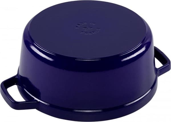 Staub cocotte - rund - 24 cm - mörkblå