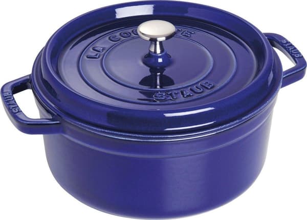 Staub cocotte - rund - 24 cm - mörkblå