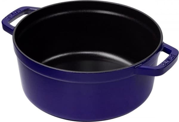 Staub cocotte - rund - 24 cm - mörkblå