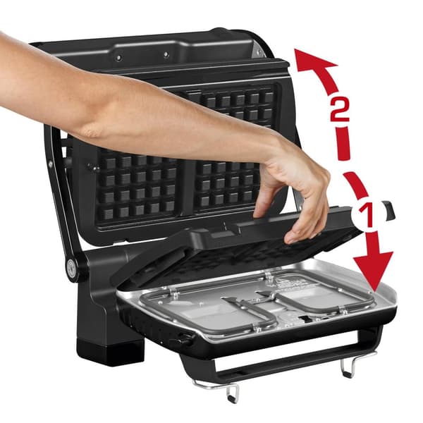 Tefal OptiGrill GC716D12 - Kontaktgrill - Inklusive våffeltallrikar