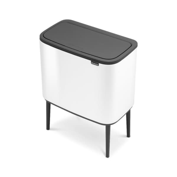 Brabantia papperskorg Bo Touch Bin, vit, 3 x 11 l