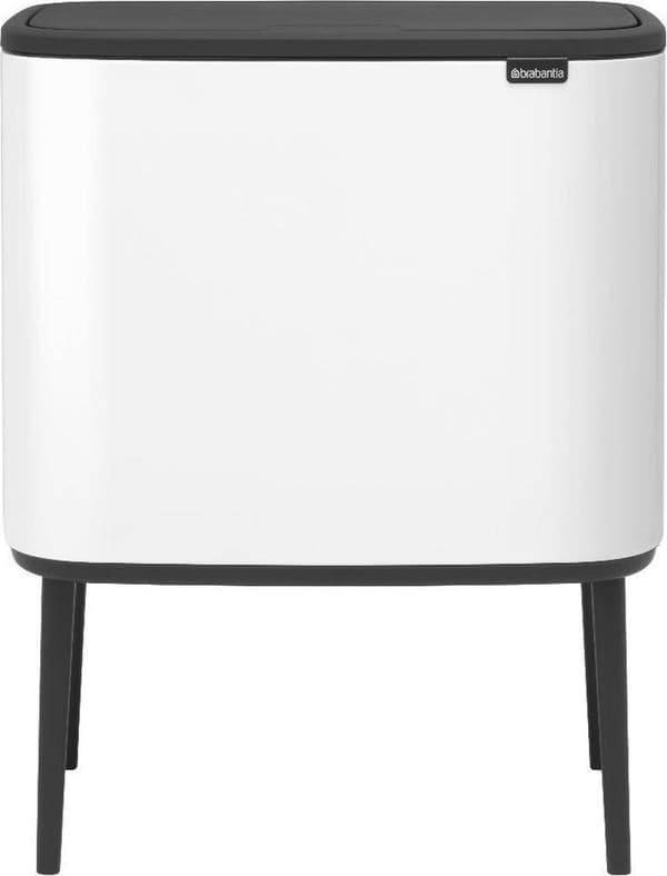 Brabantia papperskorg Bo Touch Bin, vit, 3 x 11 l