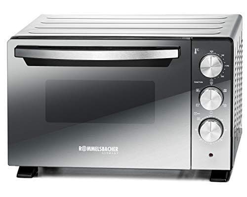 ROMMELSBACHER Back & Grill ugn BGS 1400 - energisnål & effektiv, 22 liters volym, non-stick belagd bakkammare, 6 typer av uppvärmning, rotisseri, 60 m