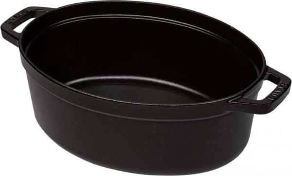 Staub - Oval Cocotte 29 cm - musta