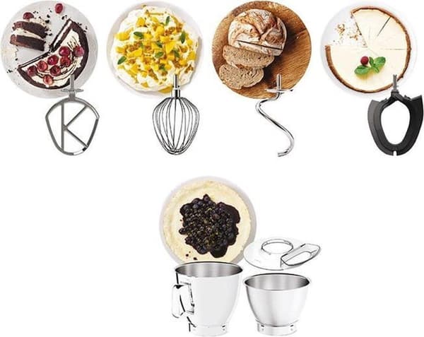 Kenwood KVL85.004SI Titanium Chef Baker XL - Foodprocessor - Sølv
