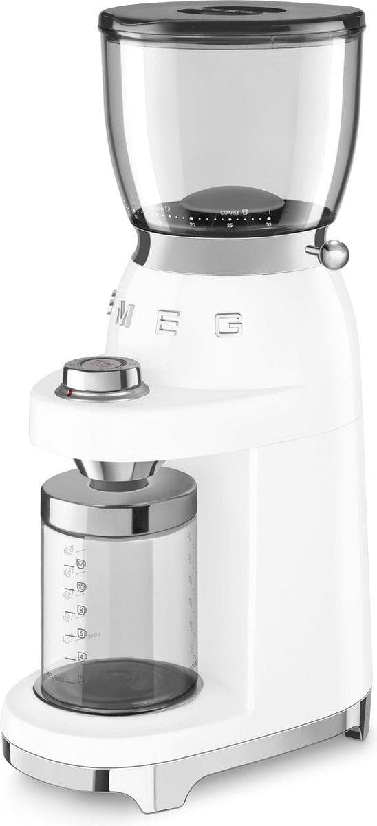 SMEG elektrisk kaffekvarn CGF01WHEU Vit - 1950-talsstil