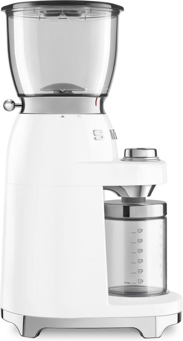 SMEG elektrisk kaffekvarn CGF01WHEU Vit - 1950-talsstil