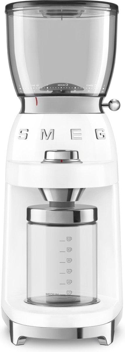 SMEG elektrisk kaffekvarn CGF01WHEU Vit - 1950-talsstil
