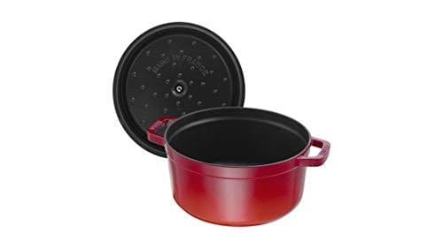 Staub Cocotte - enkelt pande - kirsebær - støbejern - 3,8 l - 1 stk(e) - 24 cm (40509-835-0)