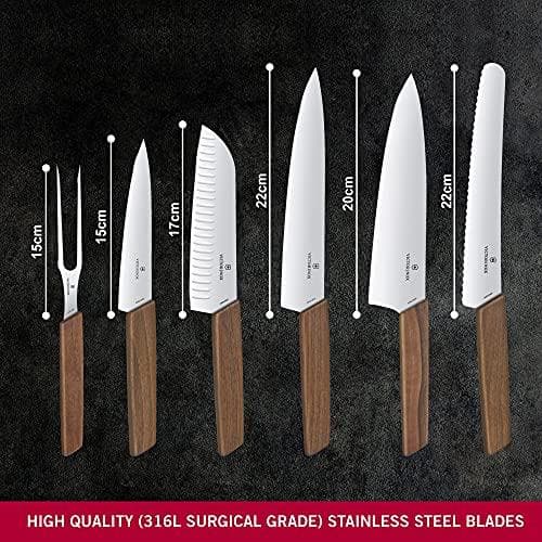 Victorinox 6.7186.6 Knife Block Slotted Knife Block Grey (V-6.71 86.6)