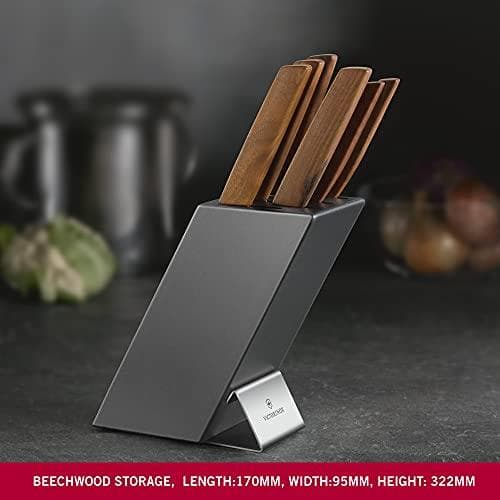 Victorinox 6.7186.6 Knife Block Slotted Knife Block Grey (V-6.71 86.6)