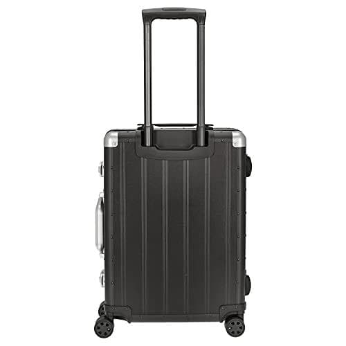 Alumaxx 45171 - Orbit reseväska, vagnväska av aluminium, vagnväska med 4 dubbla 360° slätgående hjul, svart väska ca 54 cm