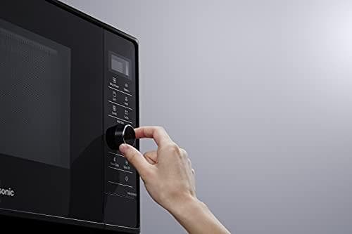 Panasonic NN-GD35HBGTG mikroaaltouuni grillillä (1000 W, höyrystin, höyrystin, yhdistelmämikroaaltouuni, pizzapannu, 23 litraa) musta