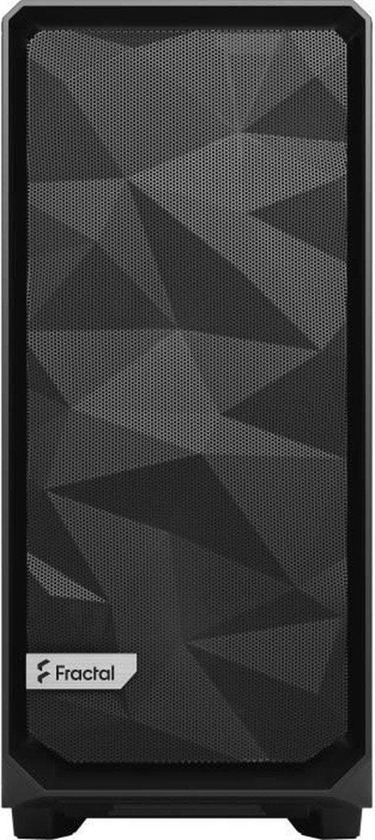 Fractal Design Meshify 2 Compact - Midtower-modell - ATX - Härdat glas - 1x USB 3.1 Gen 2 Typ C, 2x USB 3.0 - Ljusfärgad - svart
