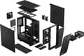 Miniatyrbild 2 av 11: Fractal Design Meshify 2 Compact - Midtower-modell - ATX - Härdat glas - 1x USB 3.1 Gen 2 Typ C, 2x USB 3.0 - Ljusfärgad - svart