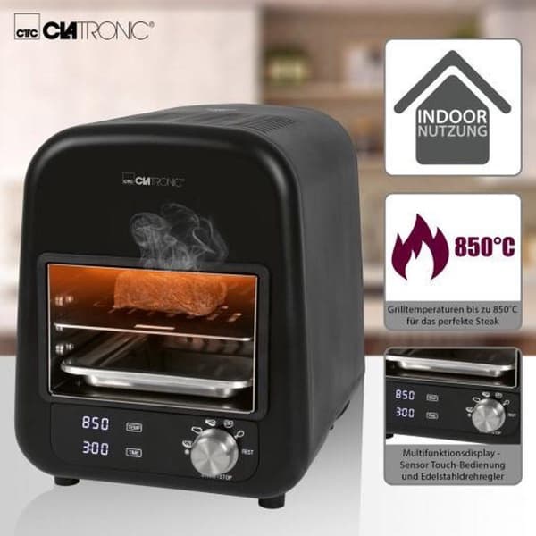 Clatronic EBG 3760 Grillversion (BBQ): Electric Black