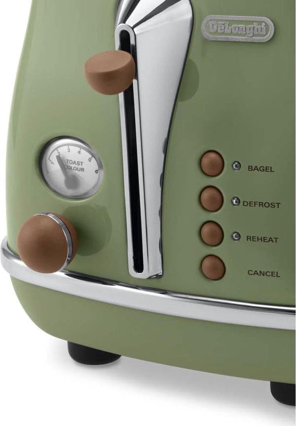 De'Longhi Toaster Icona Vintage CTOV 2103.GR - Vihreä