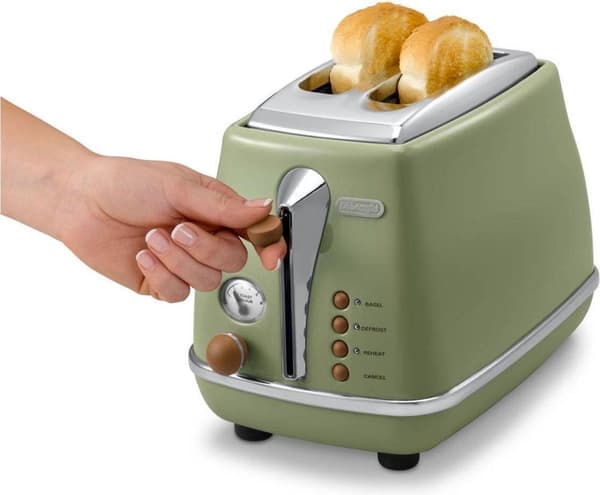 De'Longhi Toaster Icona Vintage CTOV 2103.GR - Vihreä