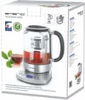 Miniatyrbild 3 av 10: Emerio WK-122248 - Vattenkokare - Sladdlös - BPA-fri -Med display - Silver, Svart