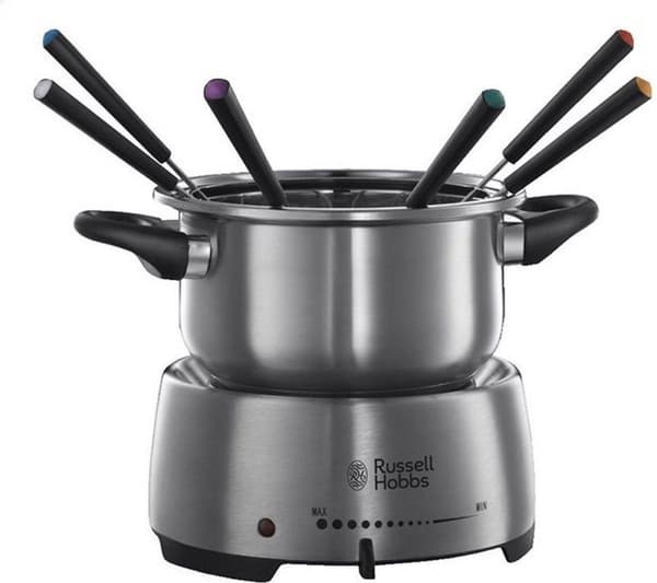 Russel Hobbs Fiesta Fondue Maker - Elektrisk Fondue Pan - 6 Fondue gafler