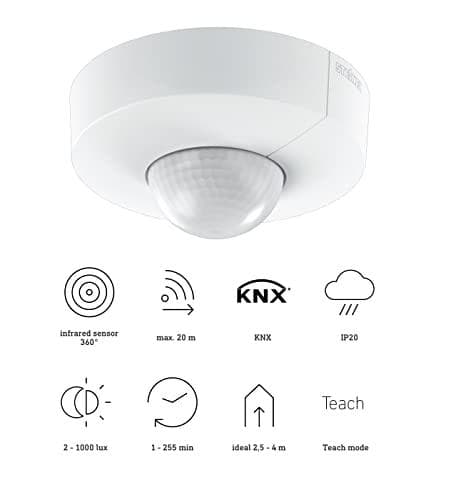 Pinta-asennettu pyöreä Steinel IS 3360 KNX