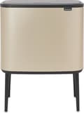 Miniatyrbild 1 av 8: Brabantia Bo Touch Bin Avfallskärl 33 Liter (3x11 Liter) Kräm