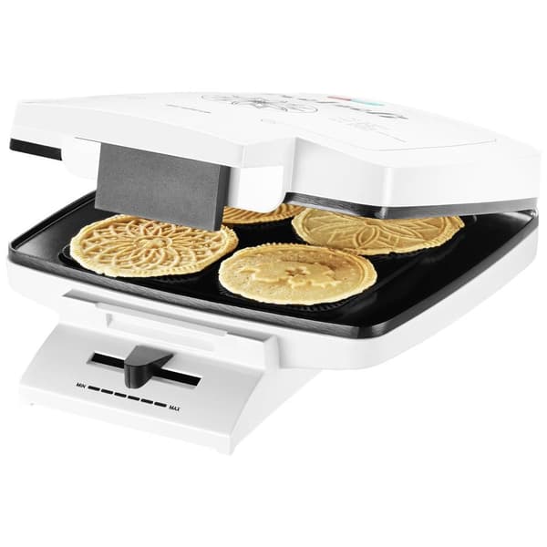 Trisa Bricelet Classique Våffeljärn Non-stick-beläggning, hopfällbar, Kontrolljus, steglös temperaturregulator Vit